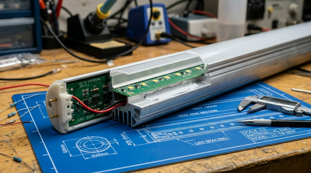 10mm PCB உடன் LED T8 குழாய் வீட்டுவசதிக்கான 2026 அல்டிமேட் வழிகாட்டி: தெர்மல் டேட்டா, 3D CAD & UL இணக்கம்